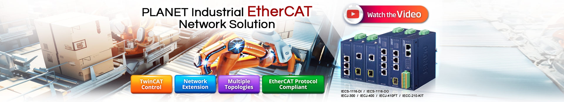 Complete Industrial EtherCAT Network Solution