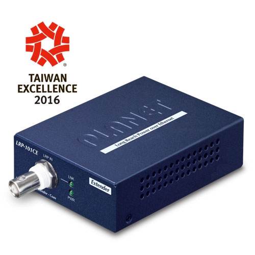 1-Port Long Reach PoE over Coaxial Extender LRP-101CE