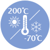 200°C~-70°C