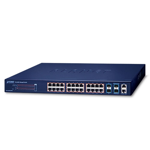 Layer 2+ 24-Port 10/100/1000T 802.3at PoE + 4-Port 10G SFP+ Stackable Managed Switch SGS-5240-24P4X