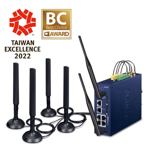 Industrial 5G NR Cellular Wireless Gateway with 5-Port 10/100/1000T ICG-2515W-NR