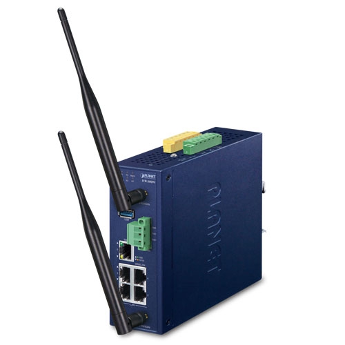 Industrial 5-Port 10/100/1000T + 802.11ax Wi-Fi VPN Security Gateway IVR-300W