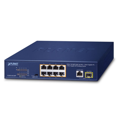 WGS-810 Industrial 8-Port 10/100/1000T Wall-mounted Gigabit Ethernet Switch  - Planet Technology USA
