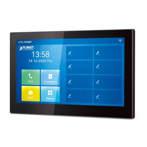 7-inch SIP Indoor Touch Screen PoE Video Intercom with Built-in Wi-Fi VTS-700WP